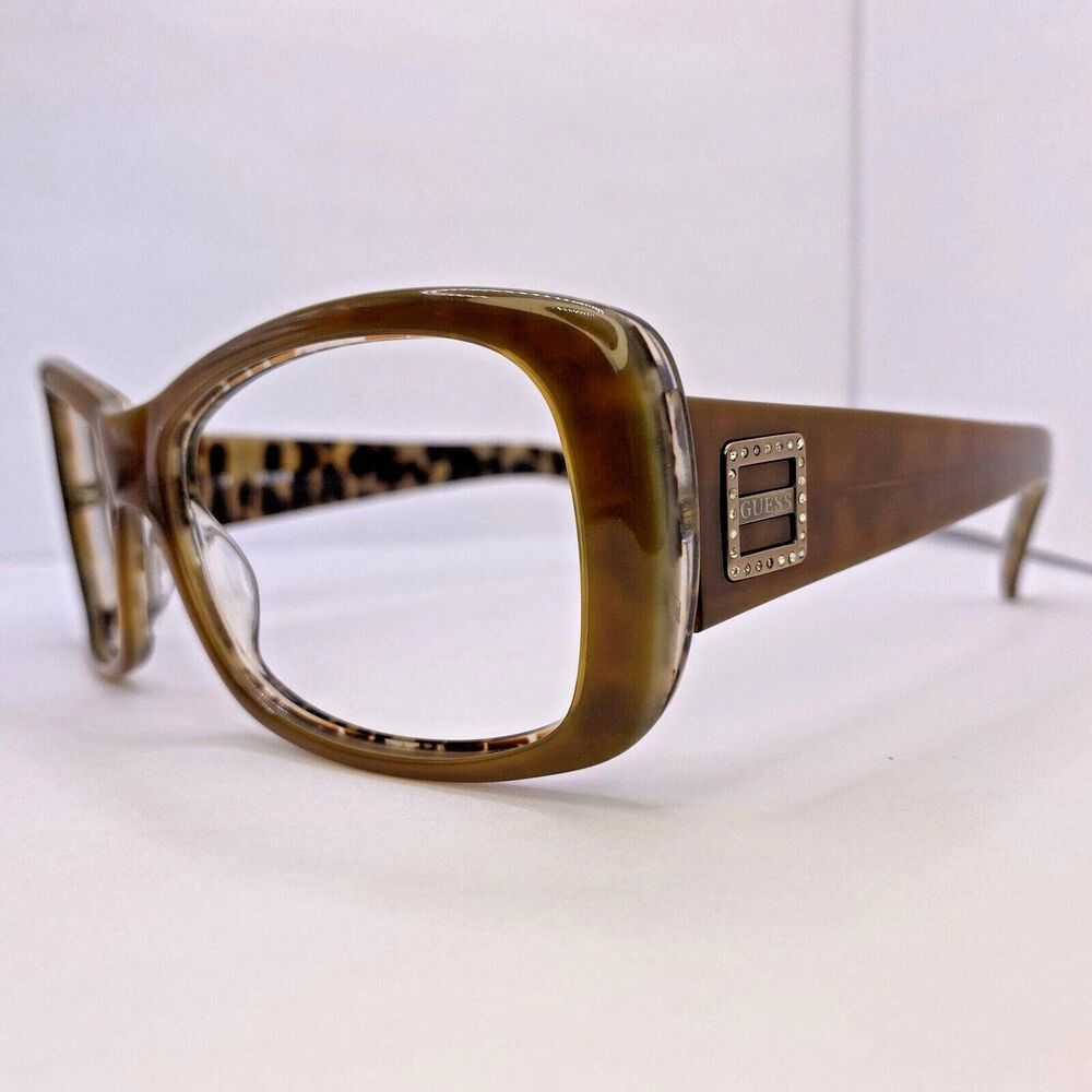Guess Eyeglasses Authentic Frames GU6289ST BRNLP-1 55[] 15 135 MM Brown Cheetah